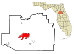 Marion County Florida Incorporated and Unincorporated areas Ocala Highlighted